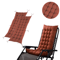 PODUSZKA OGRODOWA NA KRZESŁO FOTEL PIKOWANA 2 SZTUKI 110x60 BRĄZOWA