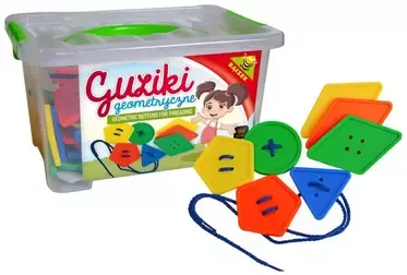 Guziki geometryczne do nawlekania zdjęcie 1