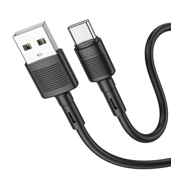 Kabel USB A do USB C Hoco 3A 1 m X83 czarny zdjęcie 1