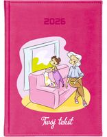 KALENDARZ A6 2026 TYGODNNIOWY prezent dla babci nadruk z imieniem tekstem