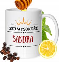 Kubek Dla Sandry Koleżanki Przyjaciółki Prezent Z Nadrukiem Biały 330Ml