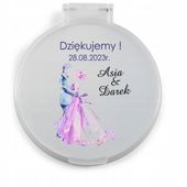 LUSTERKO ładny kolorowy nadruk podziękowania dla gości WESELE ŚLUB