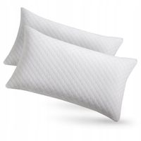 2x PODUSZKA 80x40 CM ANTYALERGICZNA ODDYCHAJĄCA Z ZAMKIEM + MEMORY FOAM