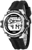 Xonix Sportowy zegarek elektroniczny, model męski, wielofunkcyjny, timer, alarm, podświetlenie, WR 100M