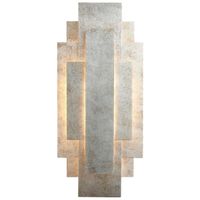 Designerski kinkiet prostokątny L&-190451 Light& antyczne srebrno