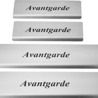 Listwa progowa MERCEDES E W213 AVANTGARDE Stal nierdzewna 304 mat z czarnym