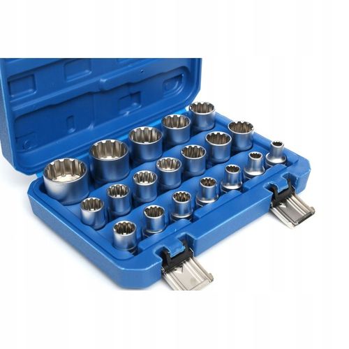 PROFESJONALNY ZESTAW NASADEK E-TORX SPLINE - 1/2" na Arena.pl
