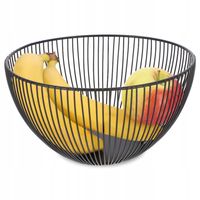 Koszyk Metalowy Miska Na Owoce Warzywa Czarny