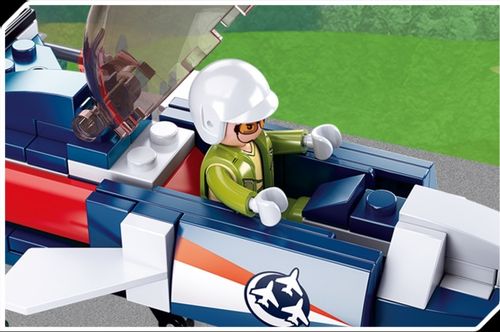 KLOCKI SLUBAN LOTNISKO Samolot Mysliwiec 134 - B0667F Kompatybilne z LEG COB na Arena.pl