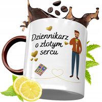 Kubek Bordowy Dla Dziennikarza Na Urodziny Prezent Z Nadrukiem Ze Zdjęciem