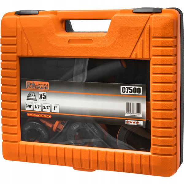 RICHMANN GWINTOWNICA RĘCZNA NARZYNKI DO RUR 4 GŁOWICE 5el 3/8" 3/4" 1/2" 1" zdjęcie 4