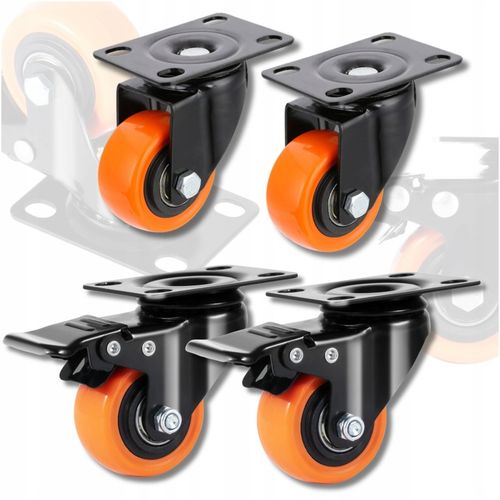 KÓŁKA OBROTOWE JEZDNE MAŁE KOŁA SKRĘTNE ZESTAW JEZDNY 4szt 300kg + na Arena.pl