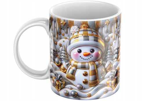 Świąteczny Kubek 3D Bałwanek - Idealny Na Prezent - NOWOŚĆ - HIT na Arena.pl