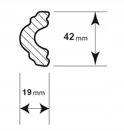 LISTWA ŚCIENNA SZTUKATERIA Biała TWARDA 2m DP1 na Arena.pl