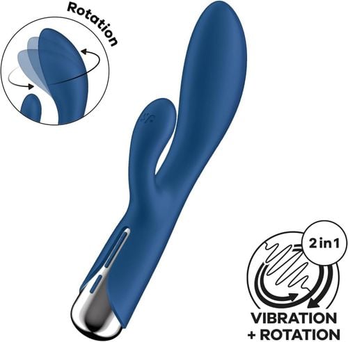 satisfyer wirujący królik 1 niebieski na Arena.pl