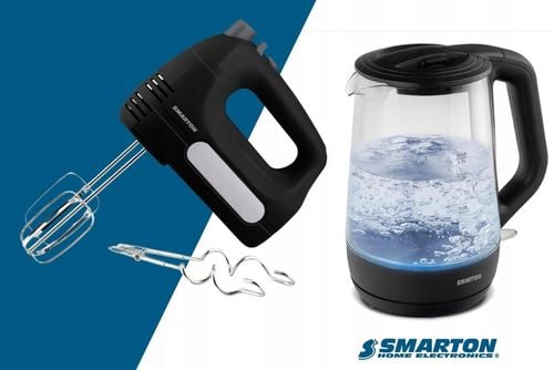 Mały Czajnik Elektryczny SMARTON WK 110 1 Litr MOC 1200W OROTOWY 360 na Arena.pl