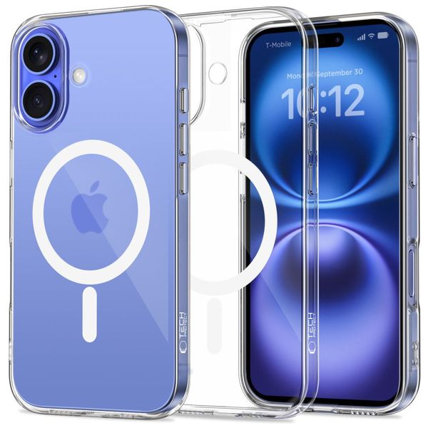 Etui Tech-Protect FlexAir MagSafe TPU DO iPhone 16 Przezroczyste zdjęcie 1