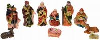 FIGURKI DO SZOPKI ŻŁOBKA ŚWIĘTA RODZINA ZESTAW FIGUREK DO STROIKÓW 10