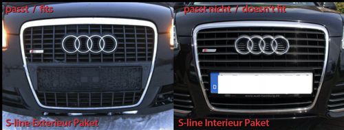 AUDI A6 C6 S-LINE Listwy CHROM GRILL atrapa TUNING na Arena.pl