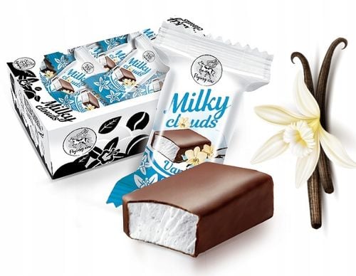 Mleczna chmurka pianki waniliowe w polewie 1kg Milky Clouds ABK na Arena.pl
