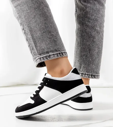 Czarno białe  sneakersy Probe 39 na Arena.pl