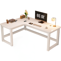 BIURKO NAROŻNE GAMINGOWE KOMPUTEROWE DUŻE NOWOCZESNE BIAŁE 120 CM