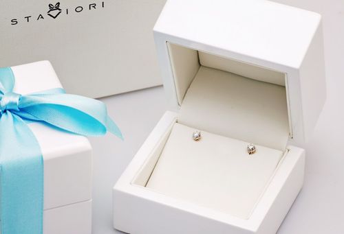 Złote kolczyki KXD1594 - Diament na Arena.pl