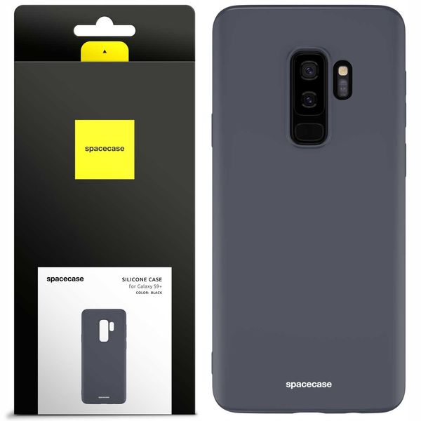 Spacecase Silicone Case Galaxy S9+ Black zdjęcie 1