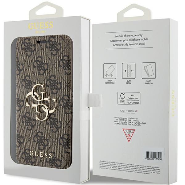 Etui Guess do iPhone 15 Pro, Brązowy zdjęcie 7