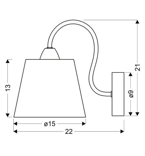 Luk kinkiet 1x40W E14 chrom na Arena.pl