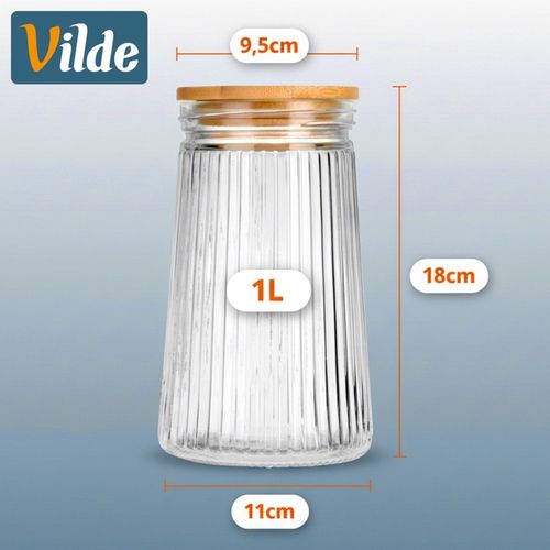 szklany pojemnik kuchenny na produkty sypkie 1l 229247 na Arena.pl