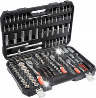 YATO ZESTAW KLUCZE NASADOWE 1/4", 3/8", 1/2" 173 EL. + TORBAYT-38931