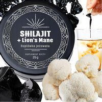 SHILAJIT MUMIO AŁTAJSKIE Z LIONS MANE NATURALNE ORYGINALNE CZYSTE PASTA 25G