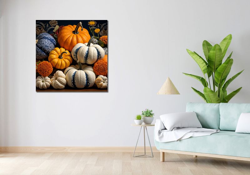 Obraz 90x90cm Jesienne Bogactwo zdjęcie 2