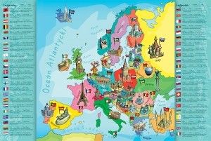 PUZZLE EDUKACYJNE 200 EL MAPA EUROPY na Arena.pl