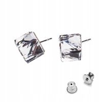 Srebrne 925 kolczyki z kr. Swarovski Kostki Cube 8