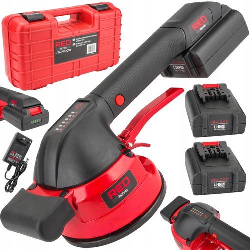 PRZYSSAWKA WIBRUJĄCA DO UKŁADANIA PŁYTEK WIBRATOR DO POZIOMOWANIA 2xAKU 18V na Arena.pl