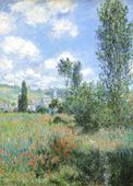 Plakat 13x18cm View of Vétheuil, Montet  Vintage do Salonu