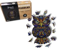 Puzzle Drewniane dla dzieci i dorosłych Sowa 2 Owl  2