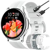 SMARTWATCH DAMSKI ZEGAREK ROZMOWY POWIADOMIENIA SPORT ZDROWIE POLSKIE MENU