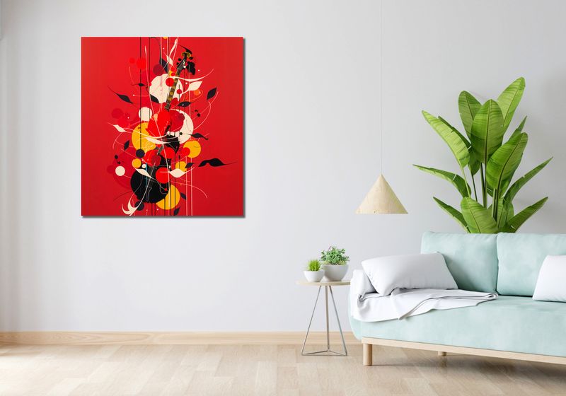 Obraz 90x100cm Melodyjna Barwa zdjęcie 2