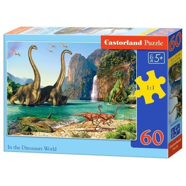 Puzzle 60el. dinosaurs world CASTOR zdjęcie 1