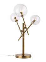 Lampa stołowa LOLLIPOP T0035 pręty szklane kule balls mosiądz przezroczyste