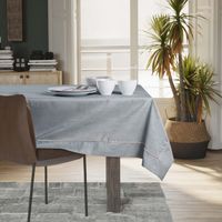 Obrus Plamoodporny VESTA Mankiet + Lamówka 130x130 J. Szary AmeliaHome