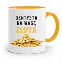 Kubek Żółty Prezent Dentysty Ten Jest Osom Z Nadrukiem Ze Zdjęciem