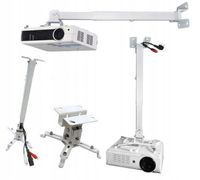 Wytrzymały UCHWYT ścienno-sufitowy DO PROJEKTORA wysięgnik 100 cm