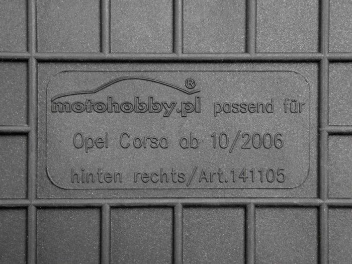 Opel Corsa D (06-15) DYWANIKI GUMOWE DEDYKOWANE zdjęcie 2