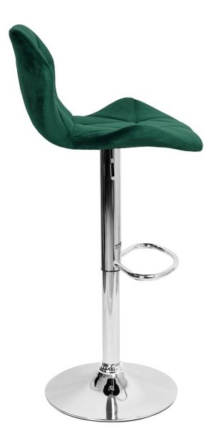 Hoker barowy GORDON chromowane ciemnozielone Velvet zdjęcie 5