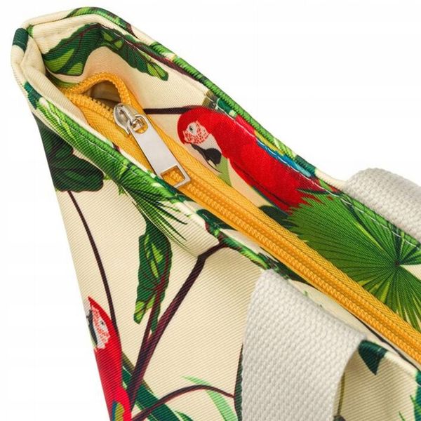 Torba Plażowa Duża Zapinana Na Zamek Torebka Shopper z Podszewką Piknik XXL zdjęcie 5