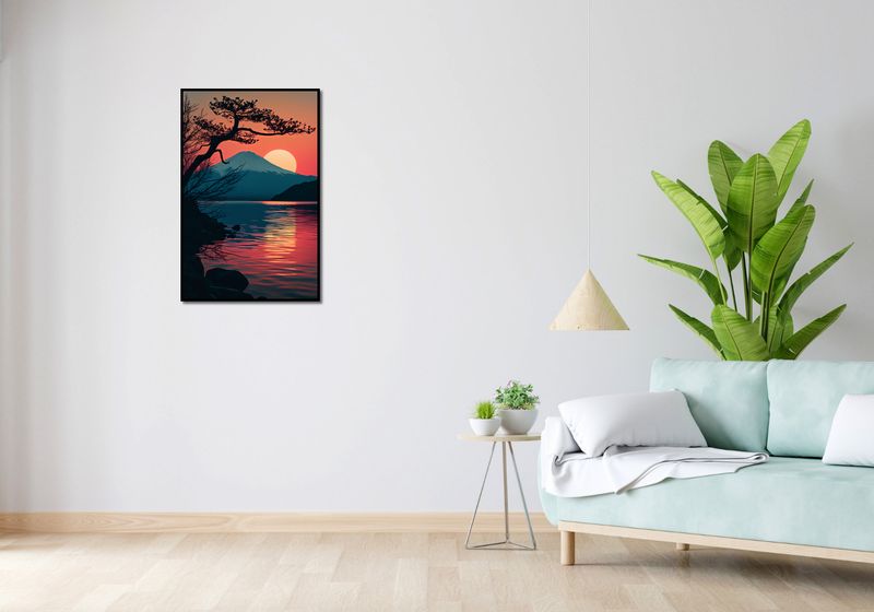 Plakat 53x81cm Góra Wieczorem zdjęcie 4